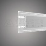 DORMANT "T" DOUBLE TUBULAIRE 40151 BLANC S40000 TPR